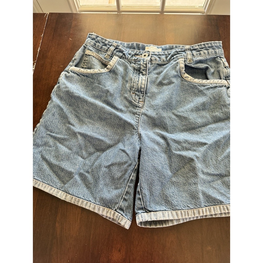 Vintage Mom Shorts Denim Jean High Rise Waist 90s Grunge Baggy Loose 4 28
